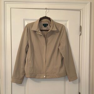 Astra Women's Tan Water Resistant Utility Jacket Sz L